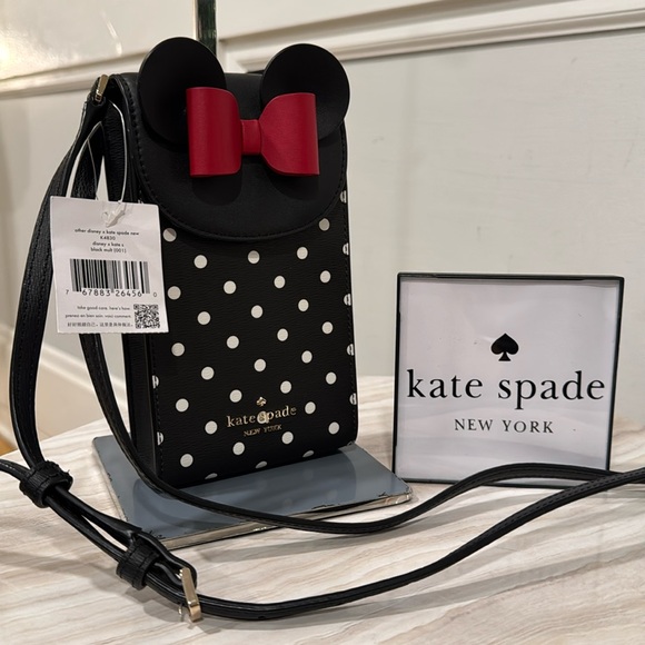 kate spade Handbags - Kate Spade Bag Disney X Minnie Mouse North South Flap Phone Crossbody NWT